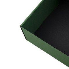 Green Gift Box with Window for Bottle| 340x195x85 mm | Superbox