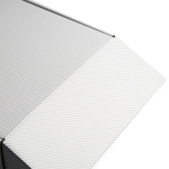 White with golden Lines Square Gift Box | 220 x 220 x 90 mm | Superbox