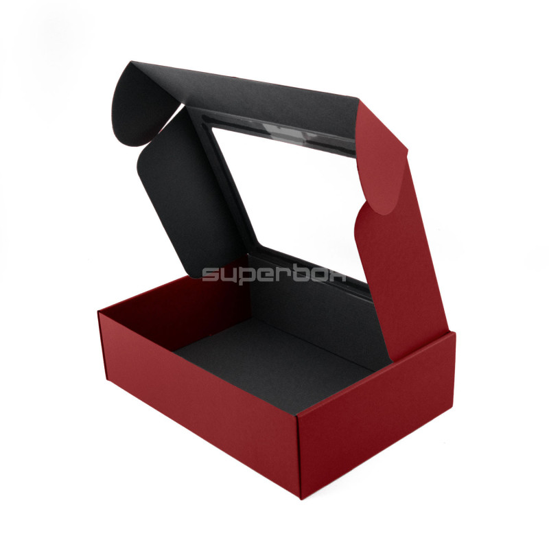 Bright Red A4 Size Gift Box with Window