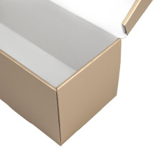 Flip Lid Horizontal Muted Gold Gift Box | 335x115x115 мм | Superbox