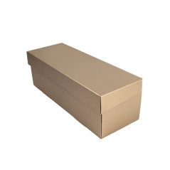 Flip Lid Horizontal Muted Gold Gift Box | 335x115x115 мм | Superbox