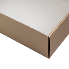 Muted Gold Gift Box for Bottle | 340x195x85 mm | Superbox