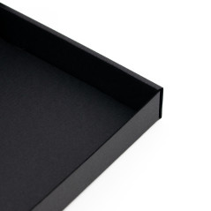 Black Box with a PVC Window 3 cm of Height | 200x200x30 mm | Superbox