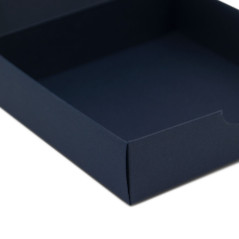 Box from Dark Blue Decorative Cardboard