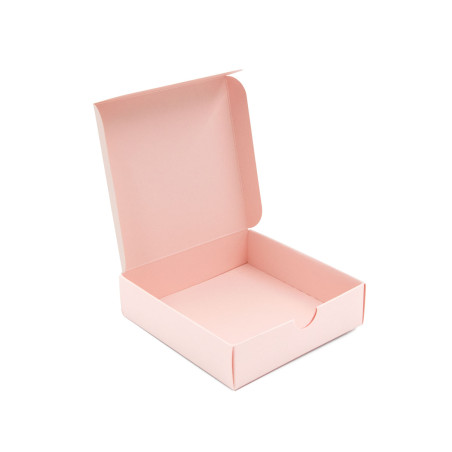 Small Square Gift Box from Pink Decorative Cardboard