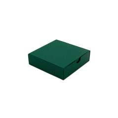 Small Square Gift Box from Dark Green Decorative Cardboard