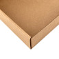 Brown Gift Box with PVC Window, Height 5 cm