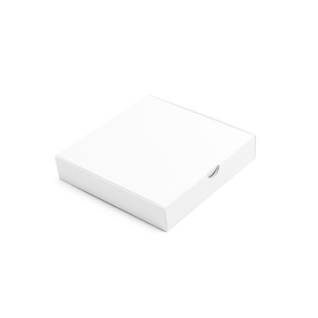 White Square Box with Recessed Cardboard Lid