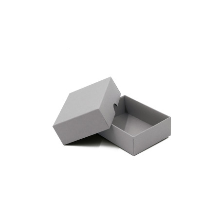 Grey Color 2-PC Small Rectangle Gift Box from Cardboard