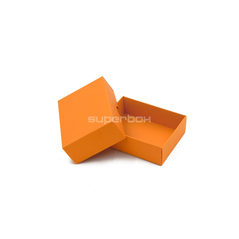 Orange 2-PC Small Rectangle Gift Box from Cardboard