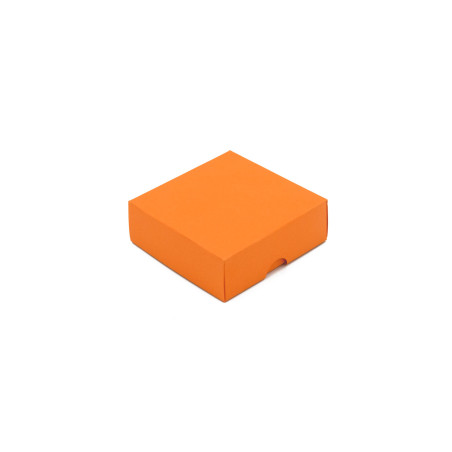 Two Piece Small Square Orange Cardboard Gift Box