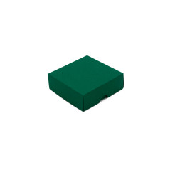 Two Piece Small Square Dark Green Cardboard Gift Box