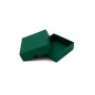 Two Piece Small Square Dark Green Cardboard Gift Box