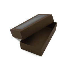 Tobacco Two Piece Cardboard Gift Box with Window