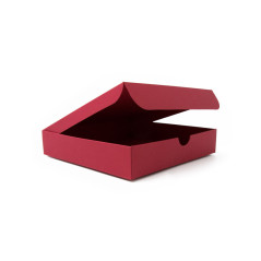 Square Gift Box from Red Decorative Cardboard