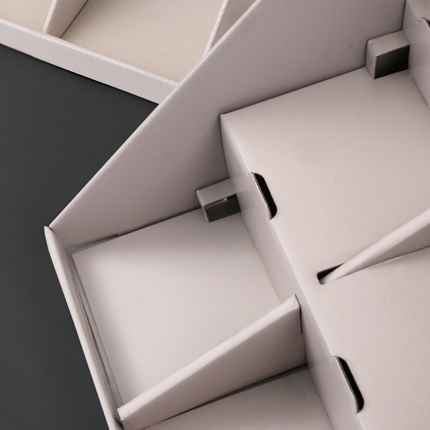 Corrugated cardboard countertop displays for retail locations